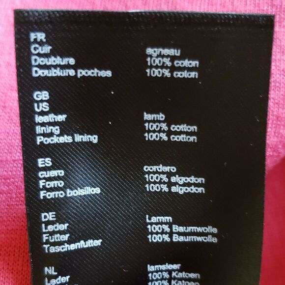 MAJE Jet zipped leather burgundy pencil straight mini paperbag skirt Size 1 NEW - Picture 7 of 8